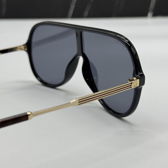 NEW GUCCI GG0199S 001 BLACK/GRAY MEN SUNGLASSES GUCCI - Picture 5 of 9
